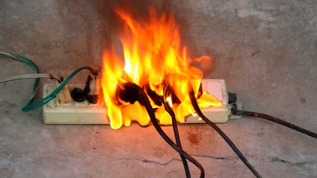 Several electrical fire causes led to a fire on a socket and attached wires